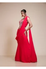 Rani Drape Saree with Embroidered Corset Blouse