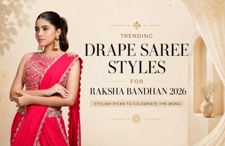 Trending drape saree styles for Raksha Bandhan 2026 | Stylish picks to celebrate the bond