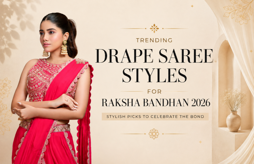 Trending drape saree styles for Raksha Bandhan 2026 | Stylish picks to celebrate the bond